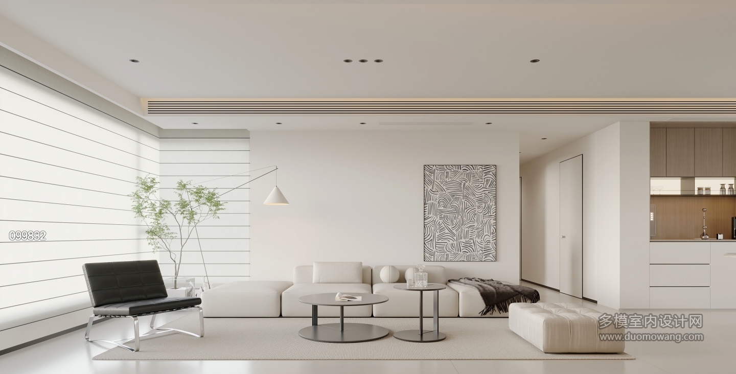 现代极简沙发墙