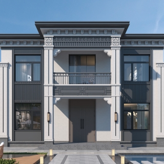 新中式别墅外观