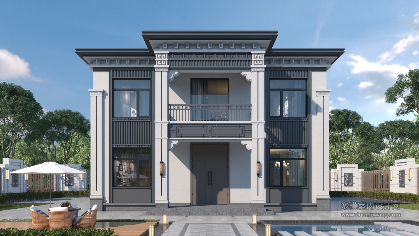 新中式别墅外观