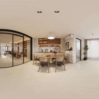 4现代中古风厨房改