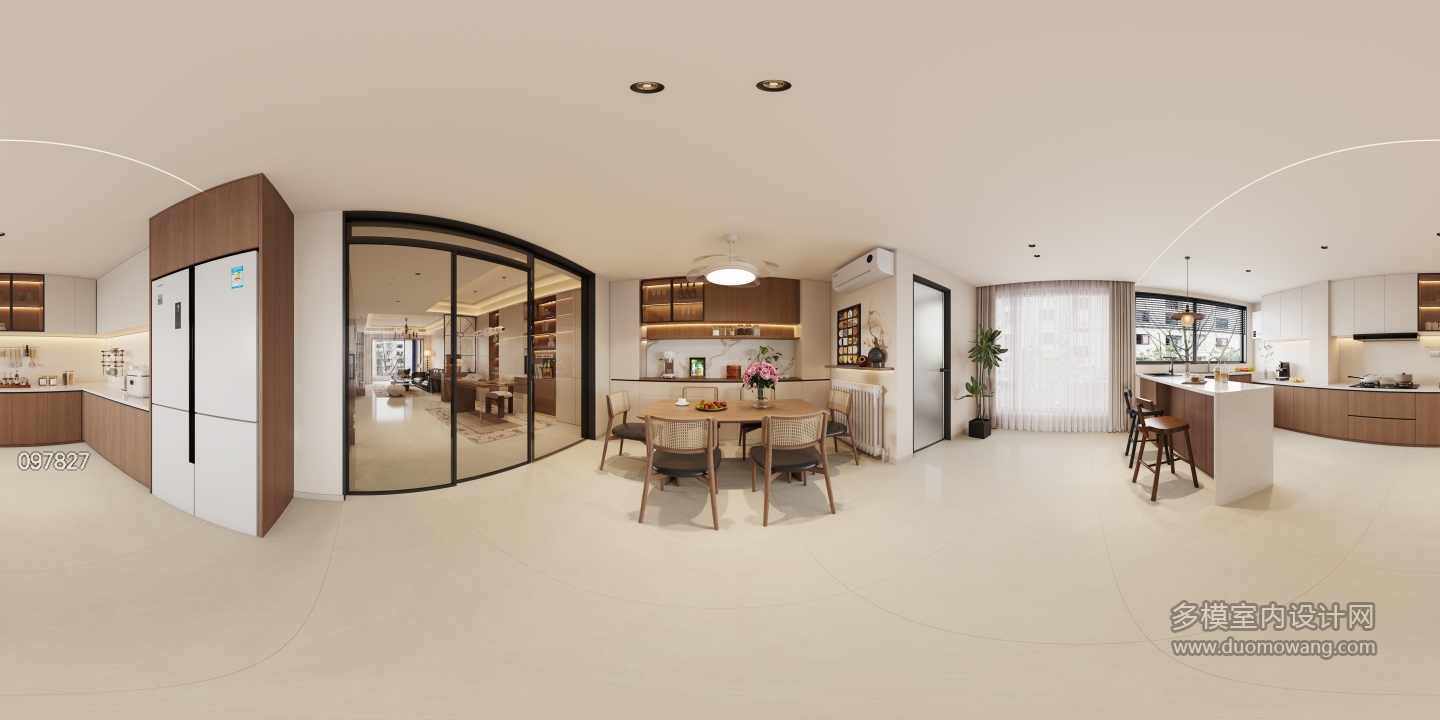 4现代中古风厨房改