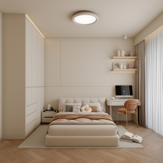 原木奶油风_次卧静态