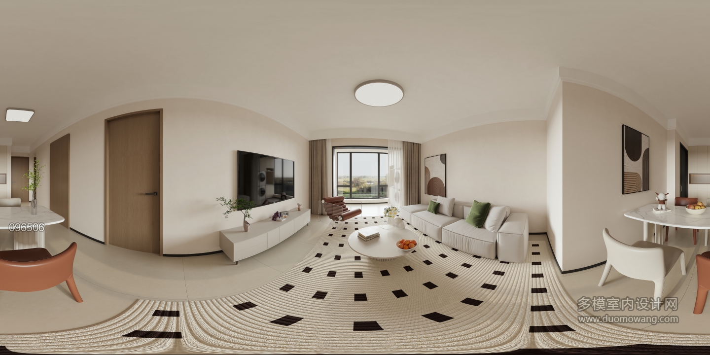 现代 客餐厅 全景