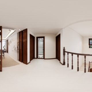 新中式二楼过道