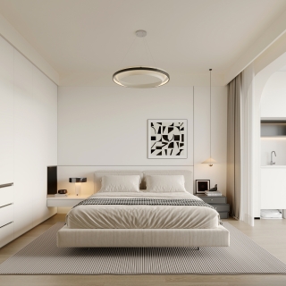 现代极简主卧