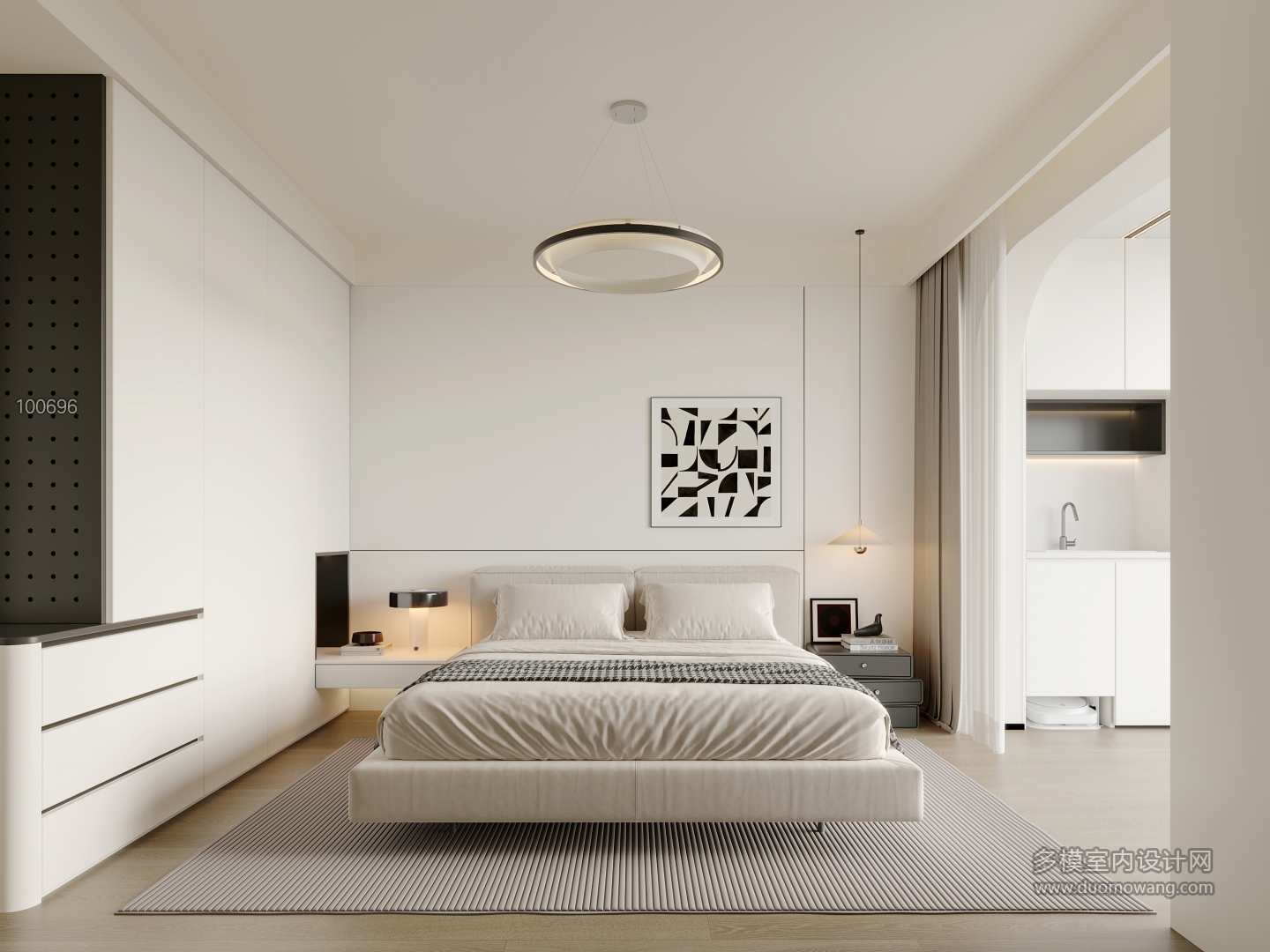 现代极简主卧