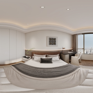 现代轻奢一层卧室