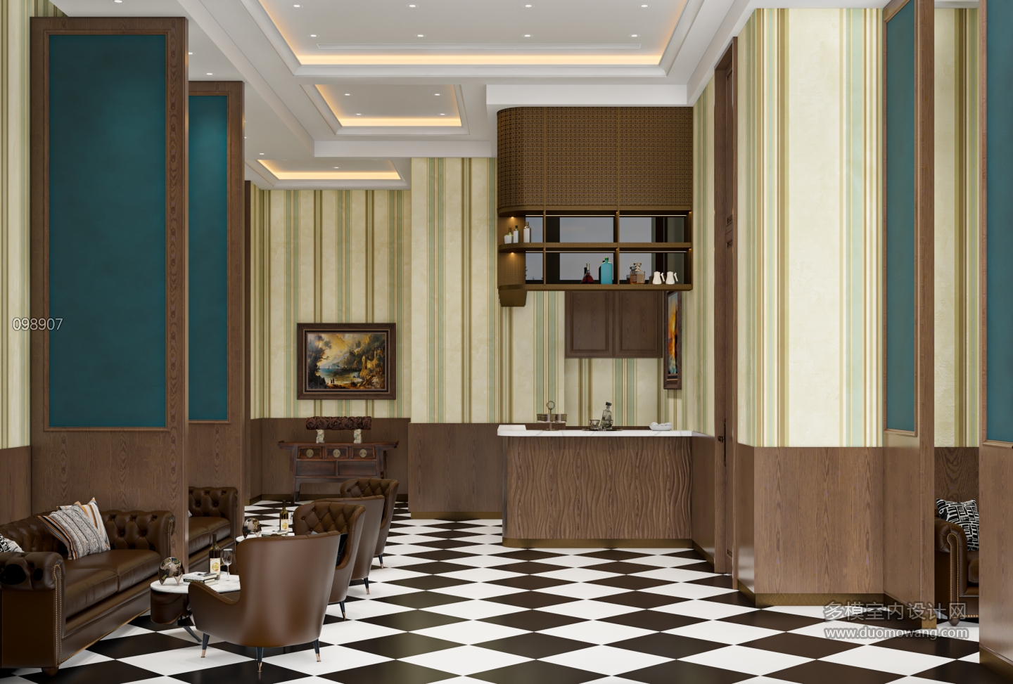 现代售楼部休息区单张1