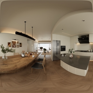 法式餐厅全景图