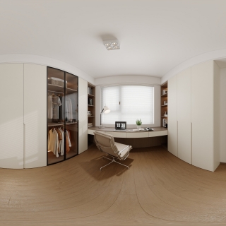 现代主卧衣帽间