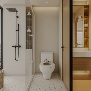 奶油风平层次卫