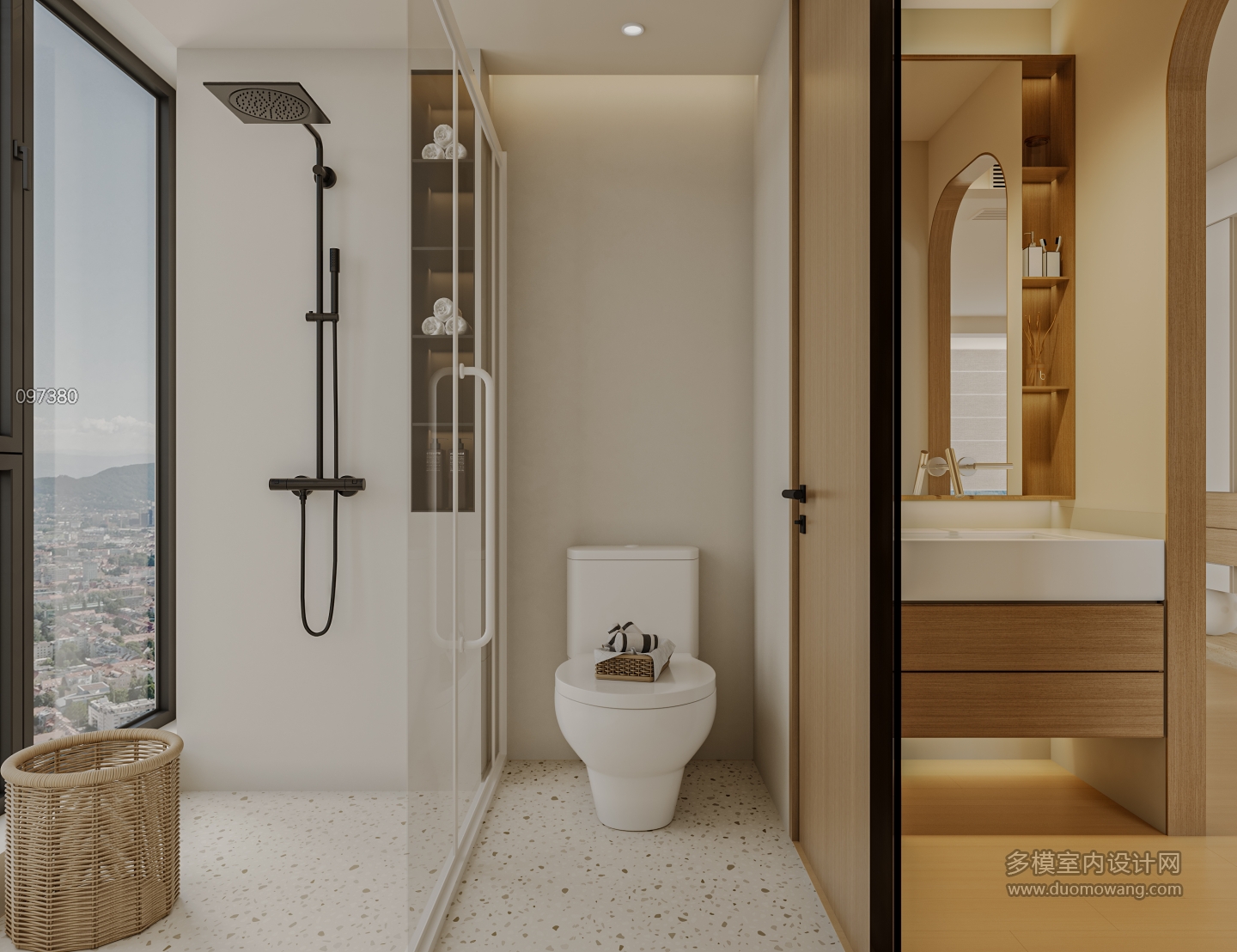 奶油风平层次卫