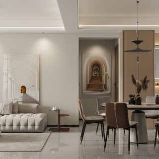 现代客餐厅特写一