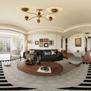 现代客餐厅全景