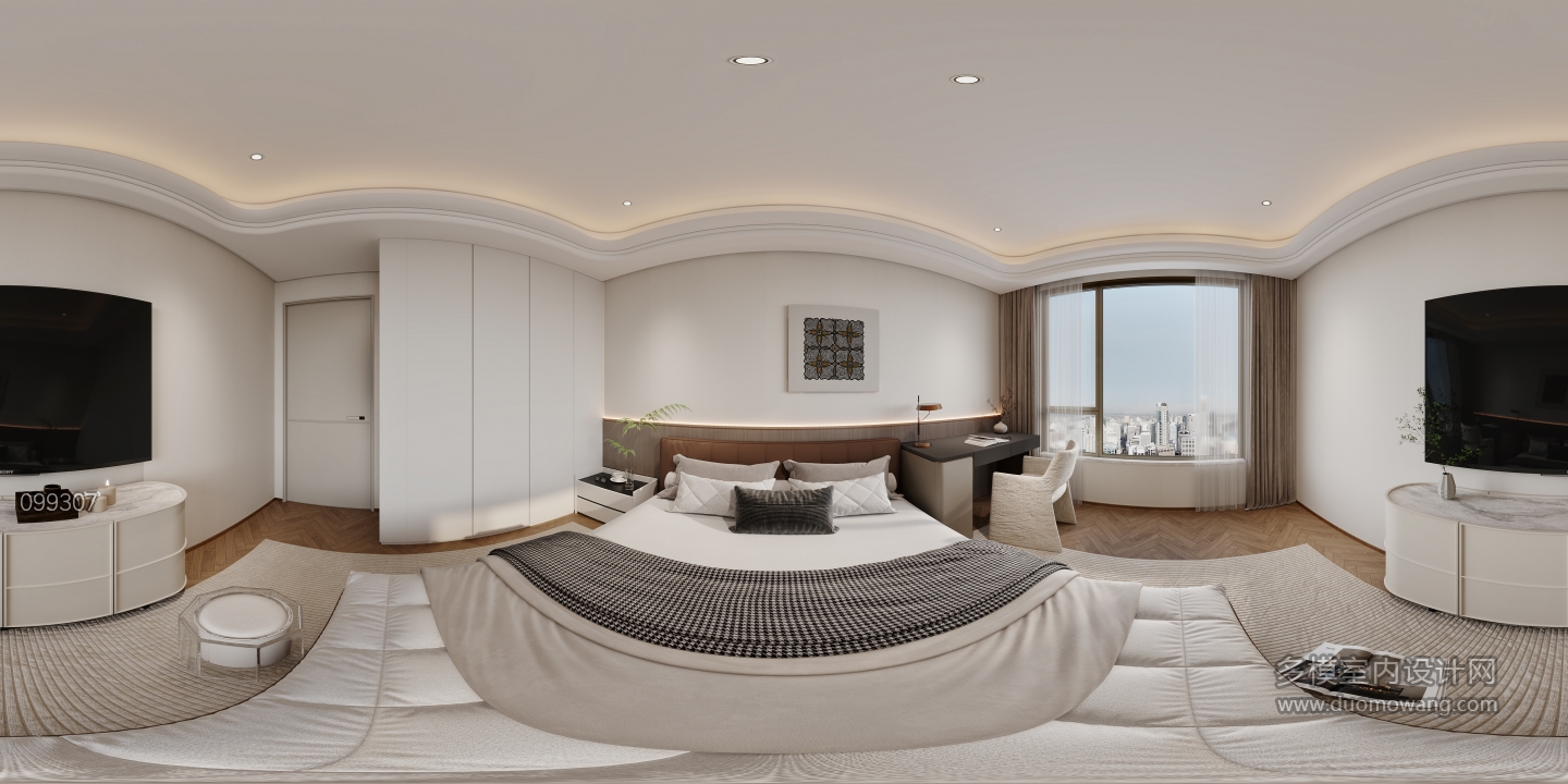 现代轻奢一层卧室