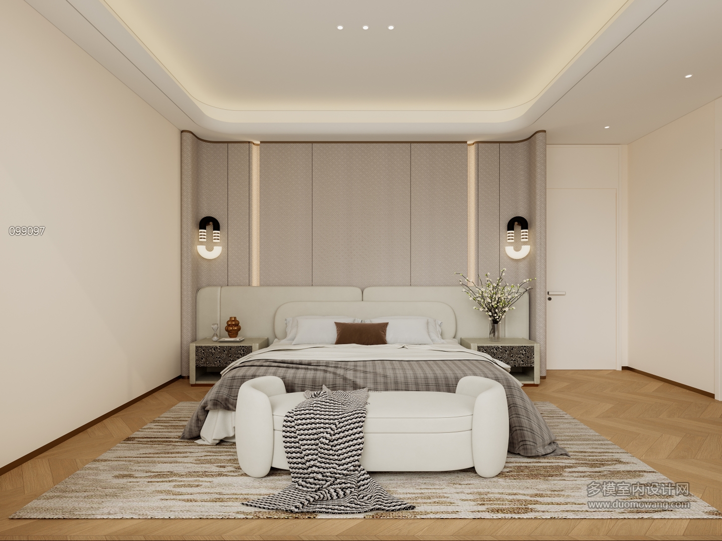 现代二层过道卧室