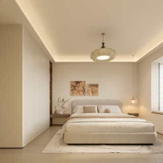 现代中古次卧室静态