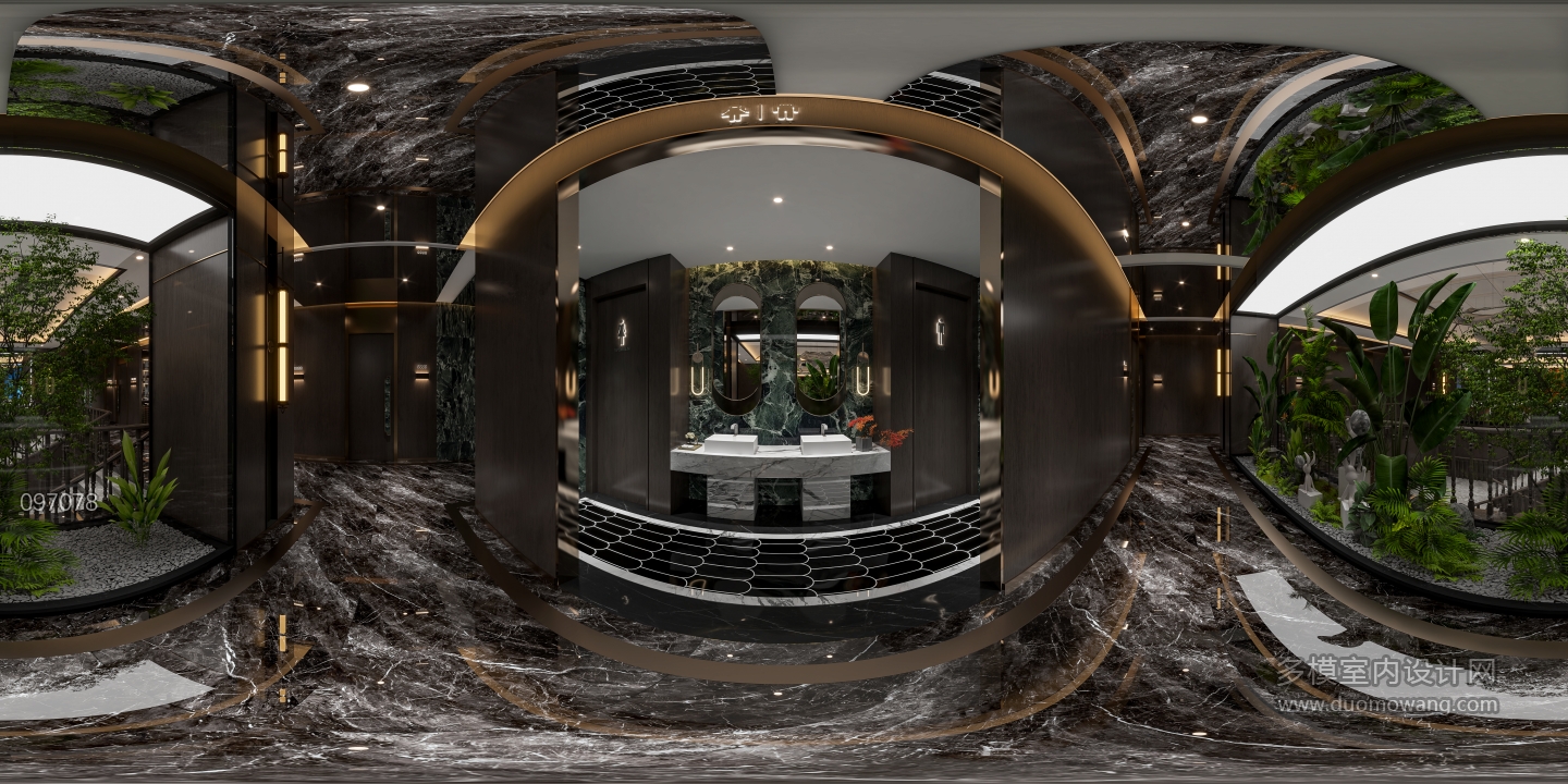 现代卫生间干区360