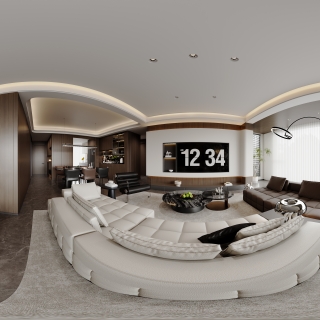 意式客餐厅_全景客厅