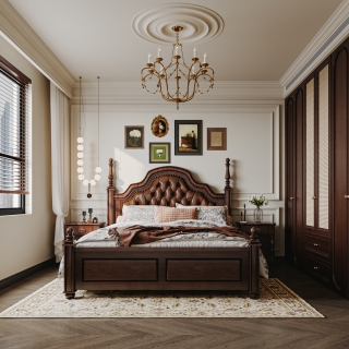 美式主卧特写