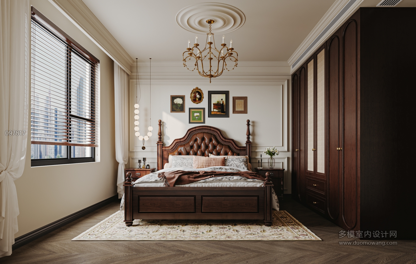 美式主卧特写