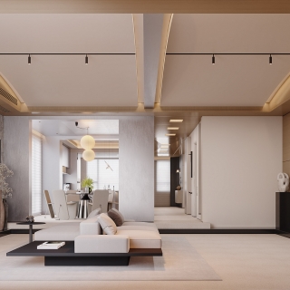 一层现代客餐特写