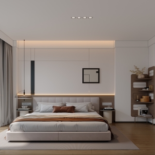 现代三楼卧室特写1