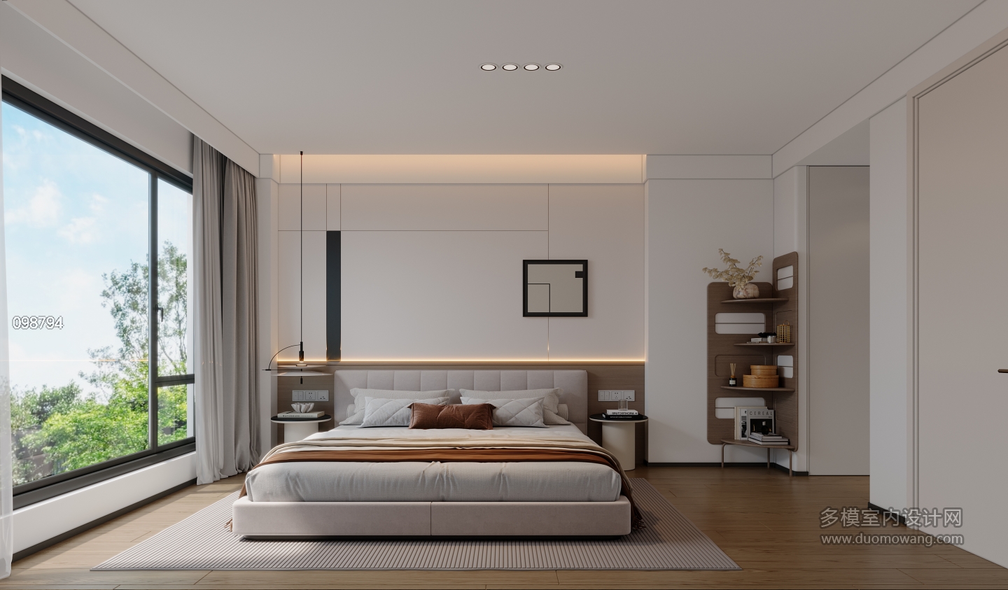 现代三楼卧室特写1