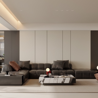 意式极简客厅01