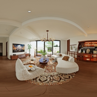 多彩一号3改414_一层客厅