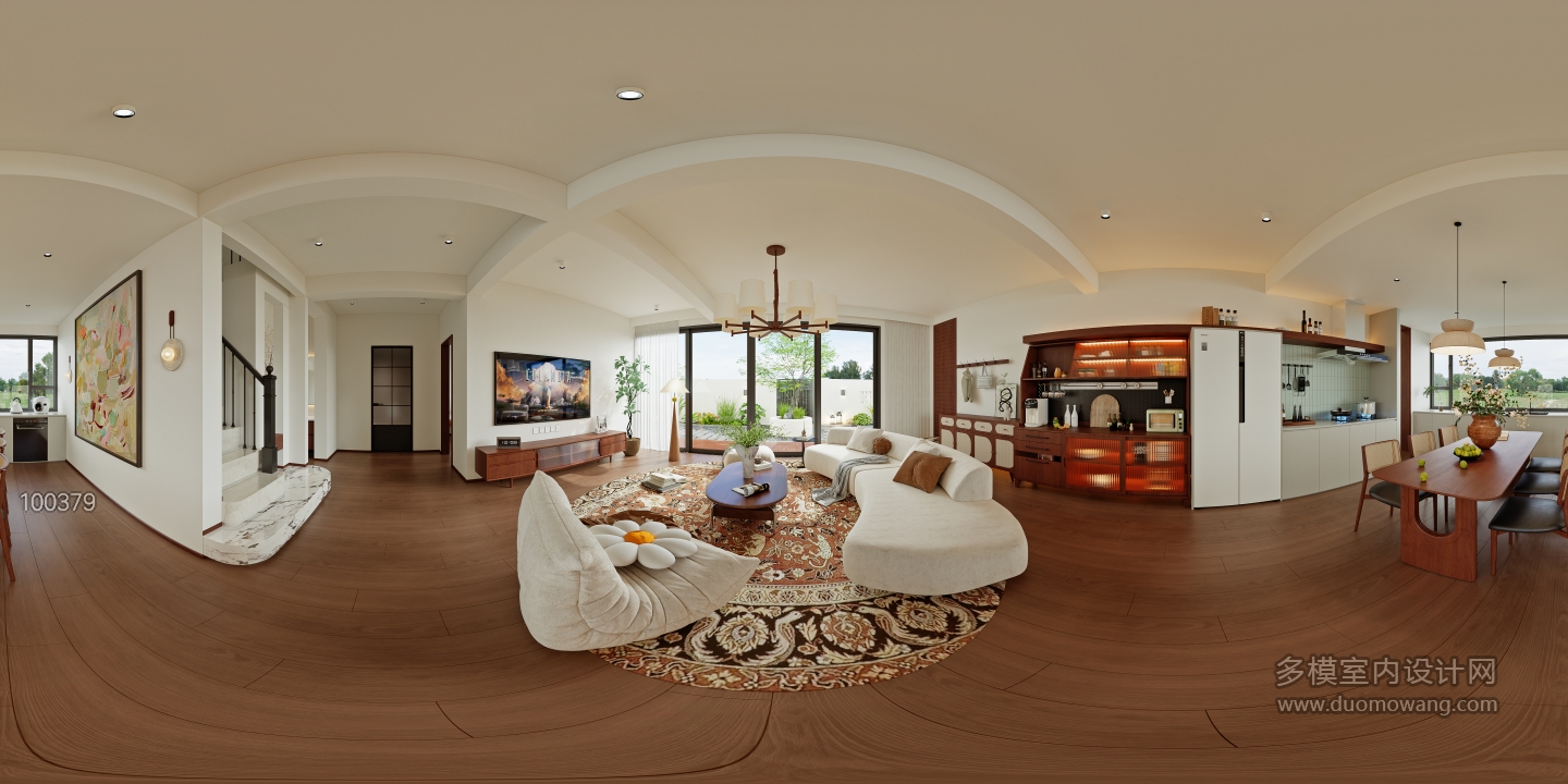 多彩一号3改414_一层客厅