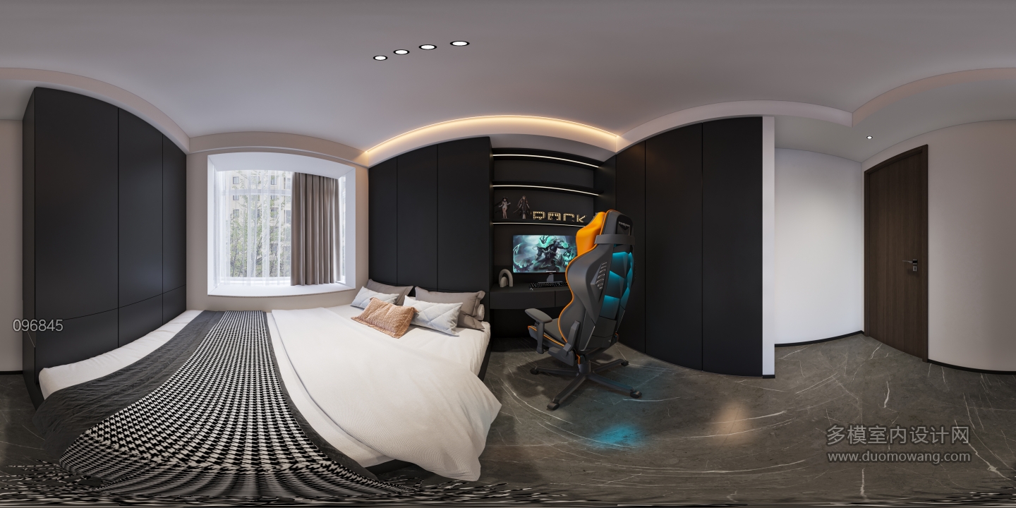 现代儿童房全景