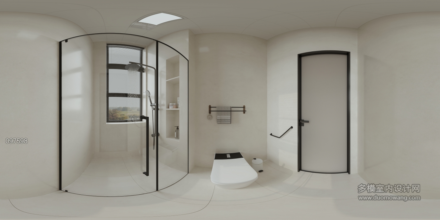 现代 一楼 卫生间 全景 新