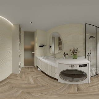 现代卫生间全景