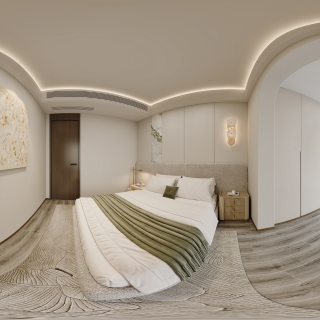 现代轻奢南次卧全景