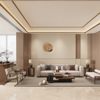 宋代客厅沙发墙