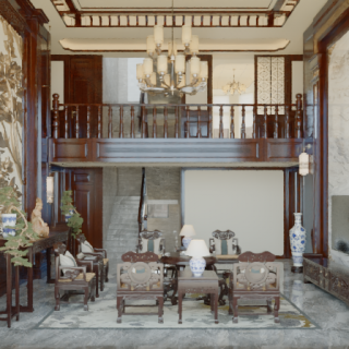 新中式客厅