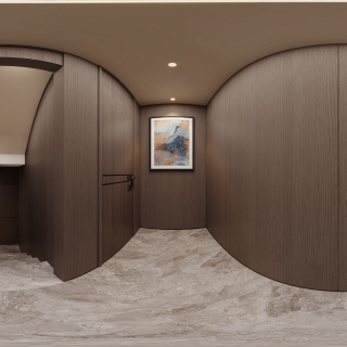 现代意式过道全景