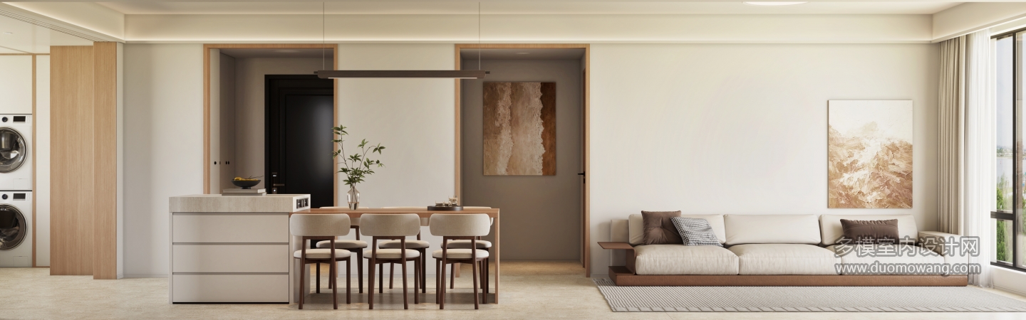 现代客餐厅沙发面