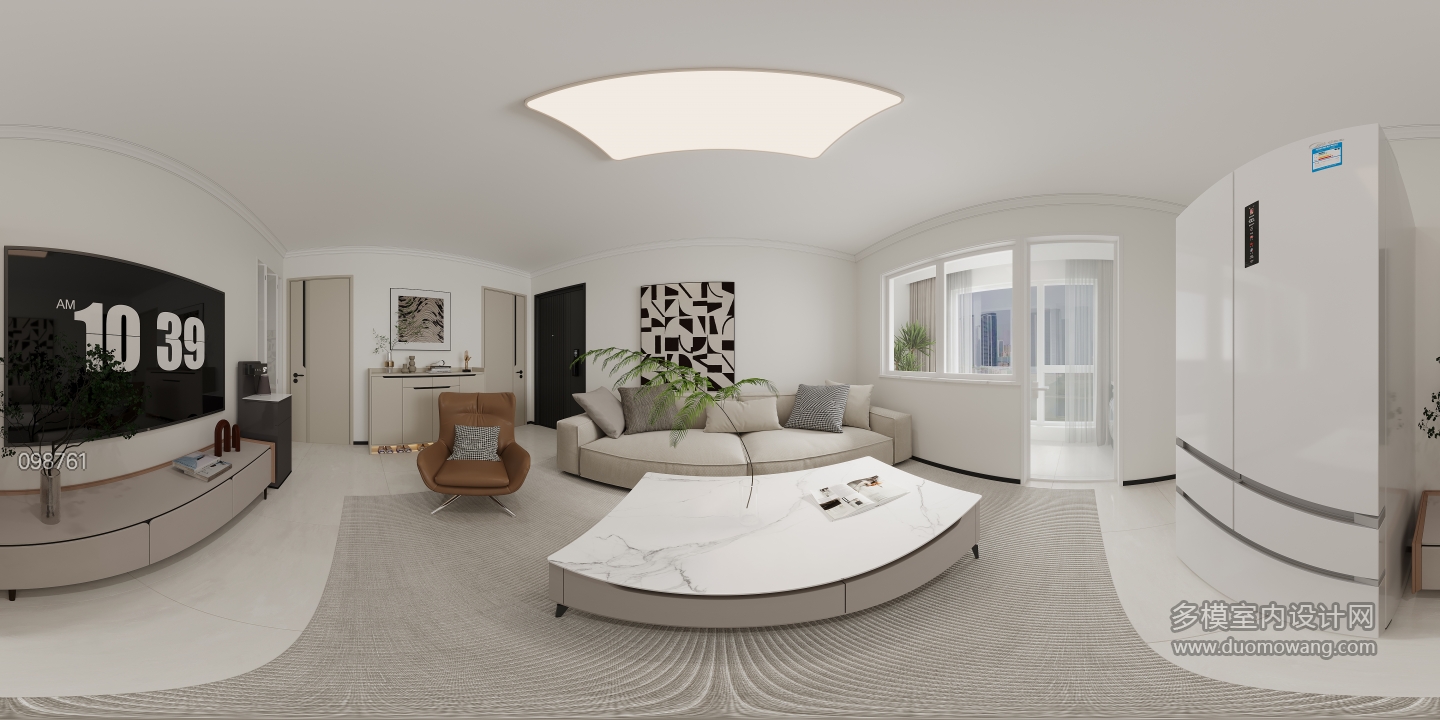 现代客餐厅全景