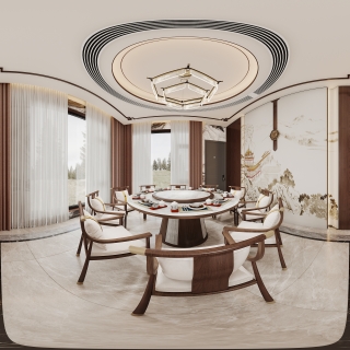 新中式-餐厅全景