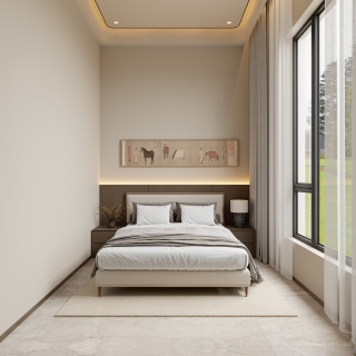 现代新中式次卧单张