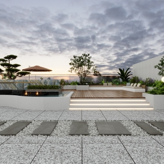 现代3号楼10层休闲区