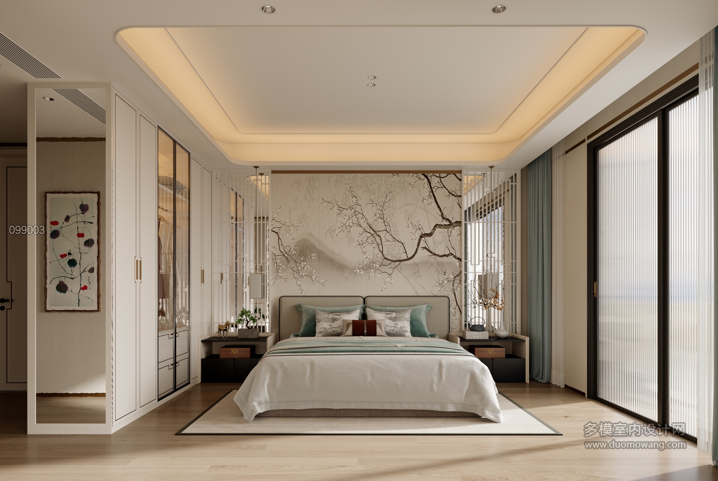 新中式主卧静态