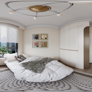 中古风 儿童房全景