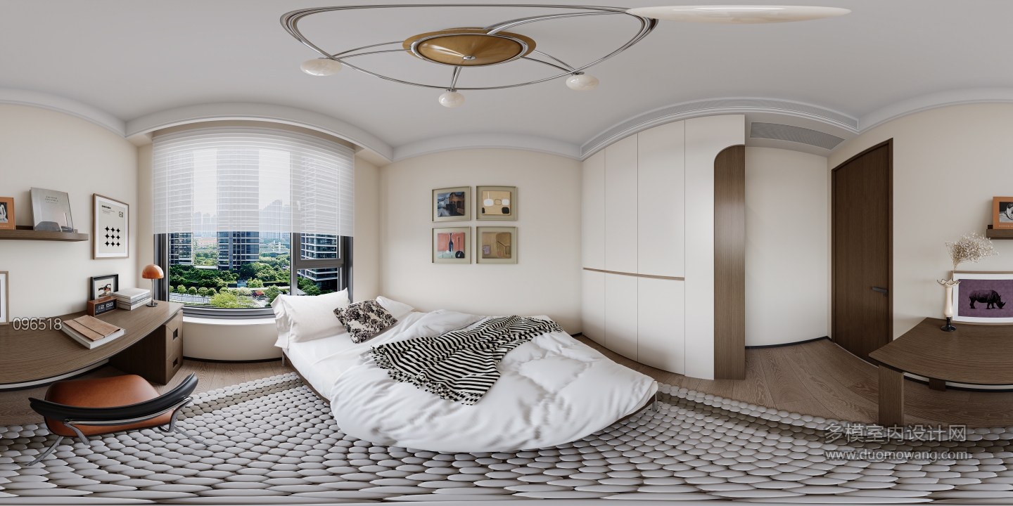 中古风 儿童房全景