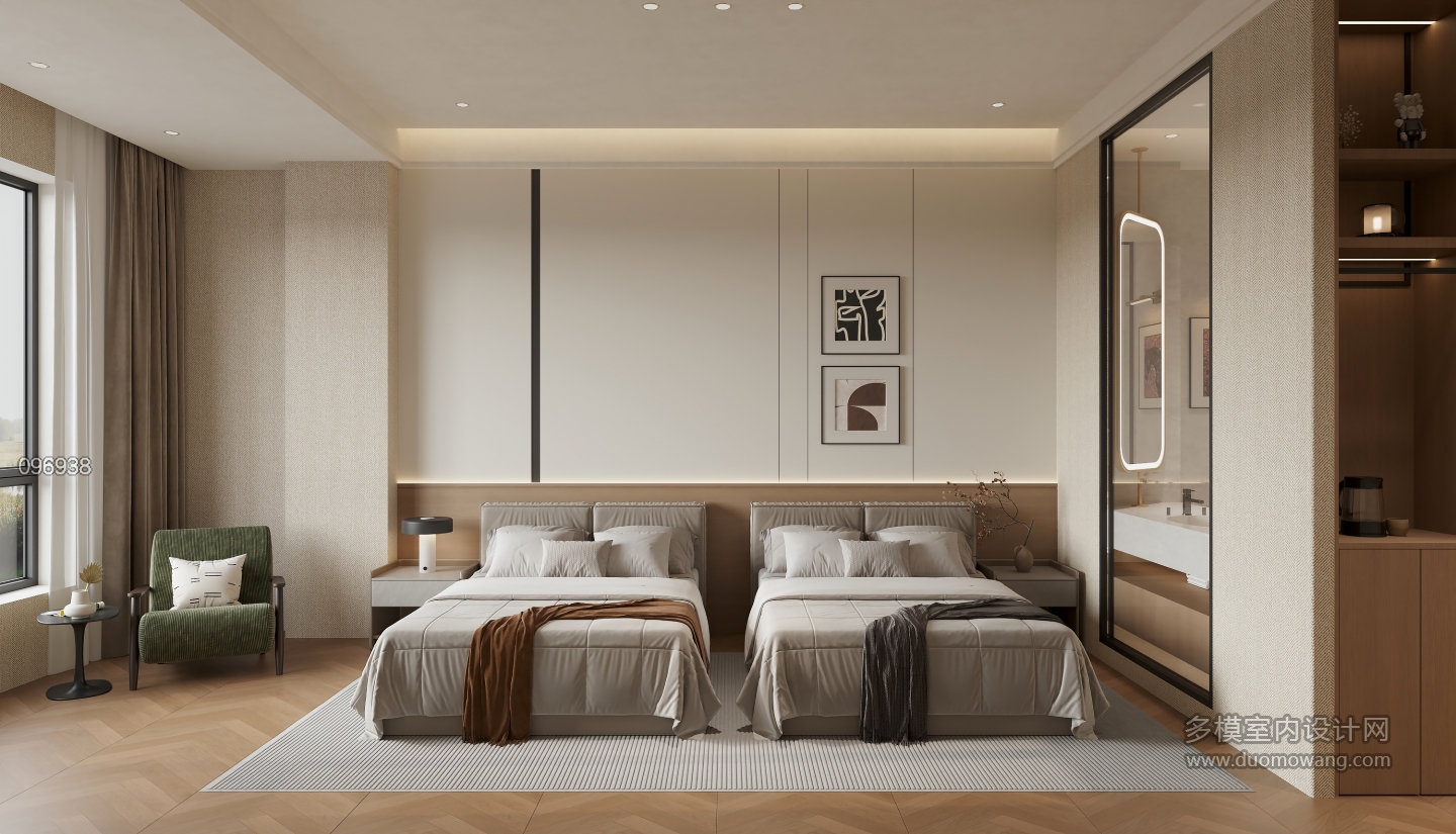 现代 酒店客房 单张2 新