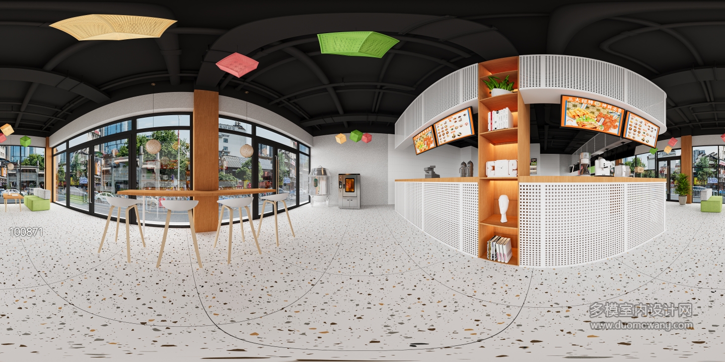 现代咖啡店全景1