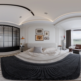 法式二楼次卧360