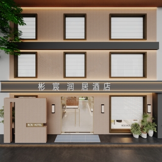现代门头单张
